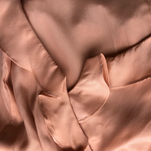 NWT Amanda Uprichard Chandelier Silk Pale Pink Maxi Dress Size P/XS - Picture 10 of 12